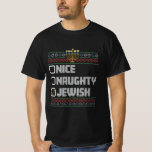 Camiseta Papais noeis judeus adoráveis Hanukkah Natal feio<br><div class="desc">Papais noeis judeus adoráveis Hanukkah Natal feio</div>