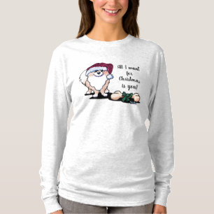 Camiseta Papais noeis KiniArt Pomeranianos