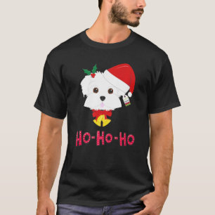 Camiseta Papais noeis Malteses Crianças de Natal