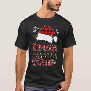 Camiseta Papais noeis Mamãe Claus Família de Festas de Nata
