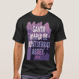 Camiseta Papais noeis Maria de Montserrat Abbey - Espanha