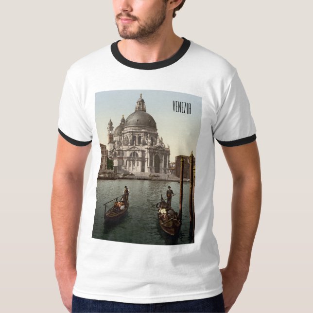 Camiseta Papais noeis Maria della Salute em Veneza (c. 1900 (Frente)