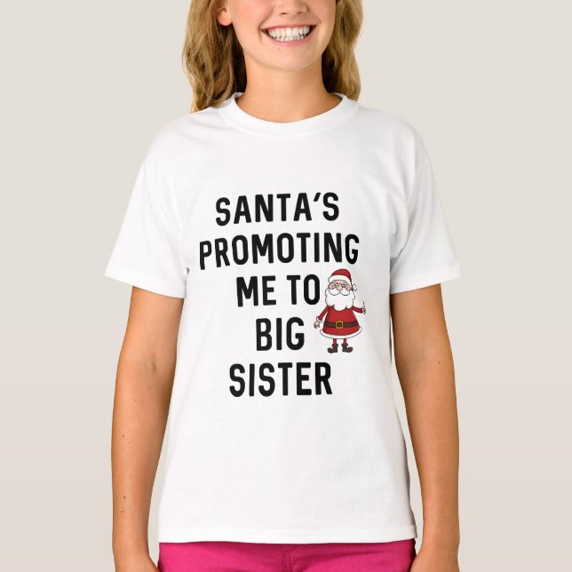 Camiseta Papais noeis Me Promovendo Para A Irmã // Natal (Frente)