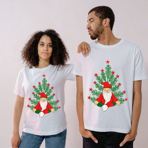 Camiseta Papais noeis Meditando em Árvore de Natal