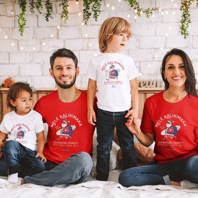 Camiseta Papais noeis Mele Kalikimaka do Havaí (Criador carregado)