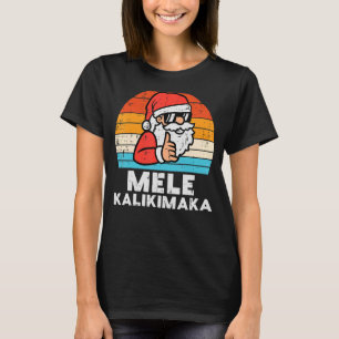 Camiseta Papais noeis Mele Kalikimaka Homens de Natal do Ha