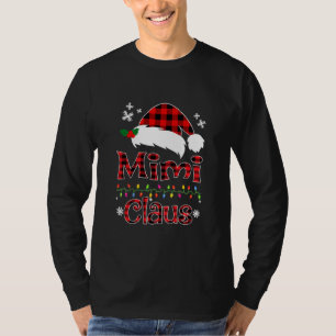 Camiseta Papais noeis Mimi Claus Família de Natal Correspon