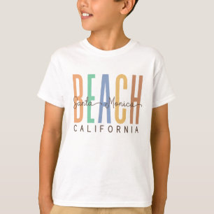 Camiseta Papais noeis Monica Beach California (Sands) T-Shi