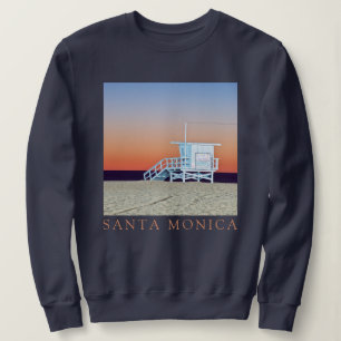 Camiseta Papais noeis Monica Beach   Los Angeles, Califórni