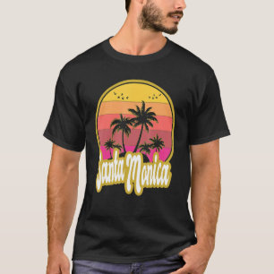 Camiseta Papais noeis Monica California Beach Retro Sunset