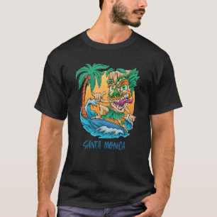 Camiseta Papais noeis Mônica California Beach Vacing Surfin