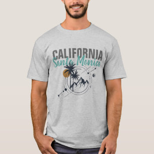 Camiseta Papais noeis Monica California Geométrico Palms T