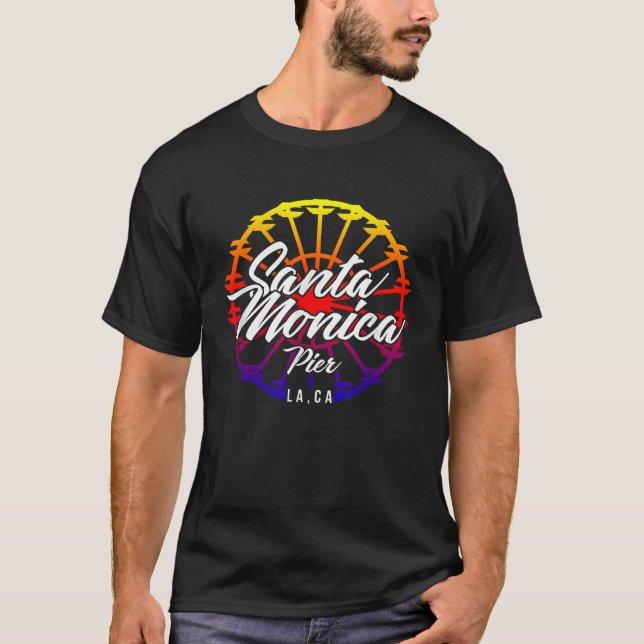 Camiseta Papais noeis Monica Pier LA CA (Frente)
