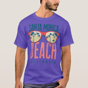 Camiseta Papais noeis Monica Shirt Beach California Summer