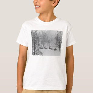 Camiseta Papais noeis morrem em Wonderland de inverno