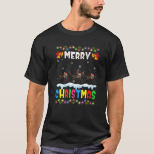 Camiseta Papais noeis Mosquito Animais Feliz Natal Pajama