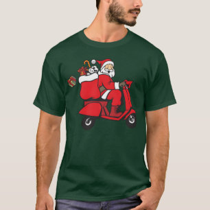Camiseta Papais noeis musicais engraçados no Patinete