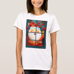 CAMISETA PAPAIS NOEIS NA JANELA HO HO HO HO