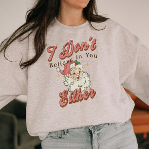 Camiseta Papais noeis não acreditam em você um Natal engraç