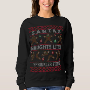 Camiseta Papais noeis Natal Feios Sprinkler Fitter Job