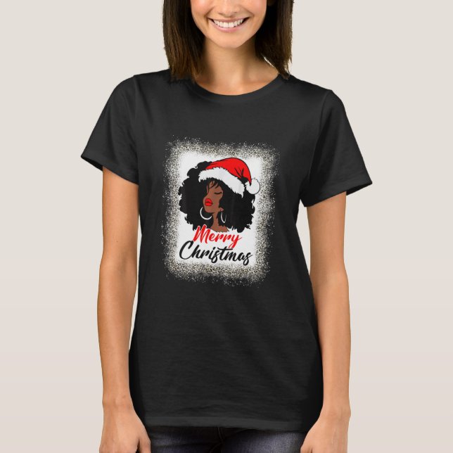 Camiseta Papais noeis negros da América Latina Xmas (Frente)
