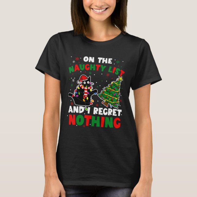 Camiseta Papais noeis Negros Engraçados de Natal Mulheres (Frente)