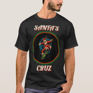 Camiseta Papais noeis no Skate no Natal Santas Cruz