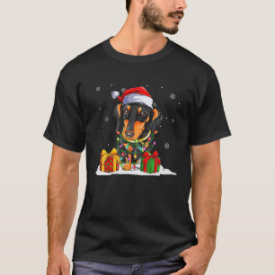 Camiseta Papais noeis Nozes de Natal Dachshund Suor Cachorr