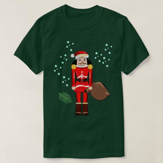 Camiseta Papais noeis Nutcracker Natal (Frente do Design)