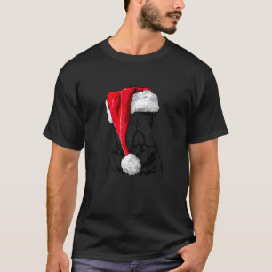 Camiseta Papais noeis Olhos Cão de Natal Cachorro do Bulldo
