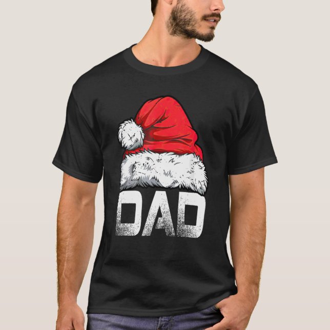 Camiseta Papais noeis pais Família de Natal Igualando Pijam (Frente)
