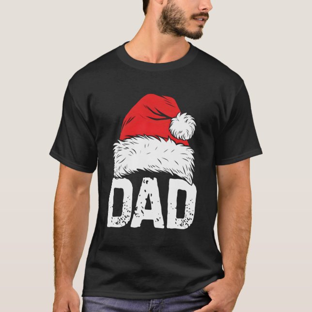 Camiseta Papais noeis pais Família de Natal Igualando Pijam (Frente)
