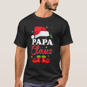 Camiseta Papais noeis Pajamas da Família Papa Claus