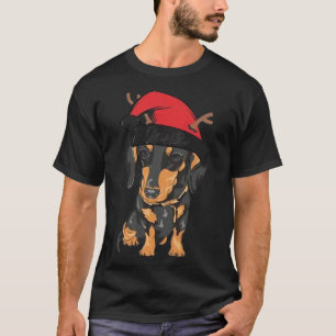 Camiseta Papais noeis Patas Dachshund Dog Natal