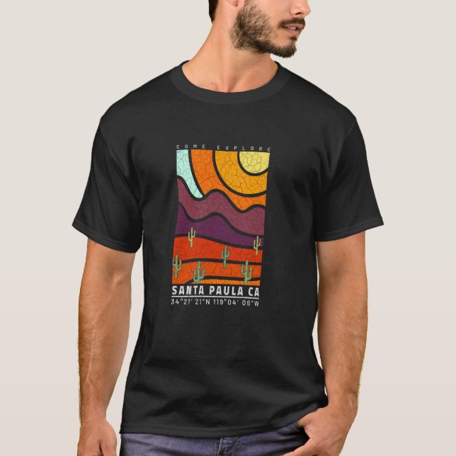 Camiseta Papais noeis Paula California Legal Desert Souveni (Frente)