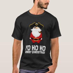 Camiseta Papais noeis Pirata Yo Ho Arry Eye Patch Capitão
