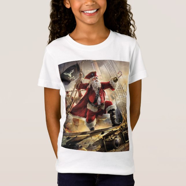 Camiseta Papais noeis piratas (Frente)