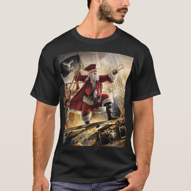 Camiseta Papais noeis piratas (Frente)