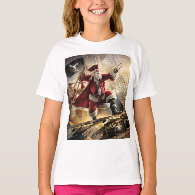 Camiseta Papais noeis piratas (Frente)