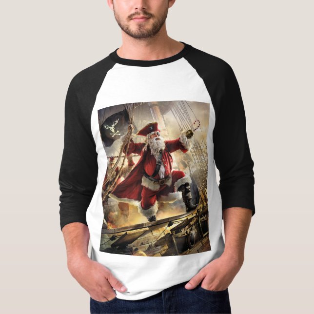 Camiseta Papais noeis piratas (Frente)