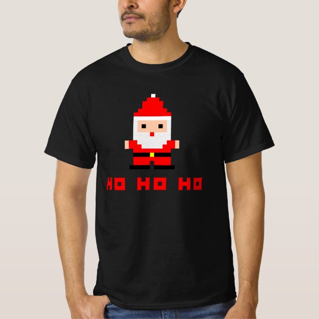 Camiseta Papais noeis Pixel Art 4 (Frente)