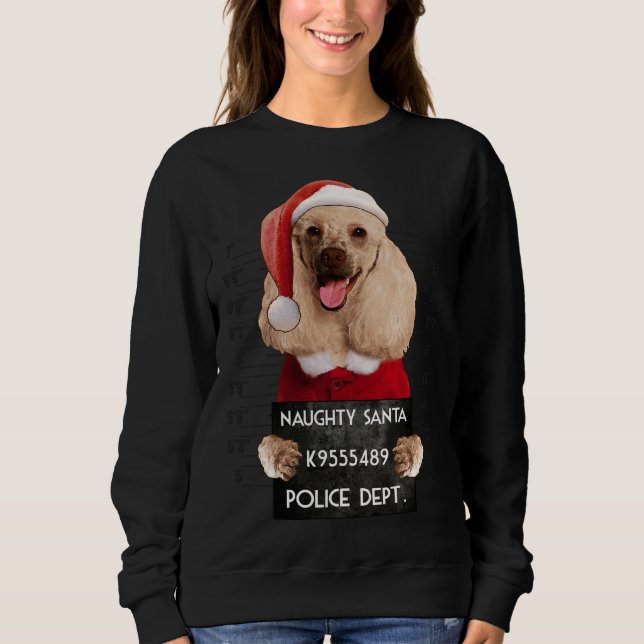 Camiseta Papais noeis Poodle Xmas (Frente)