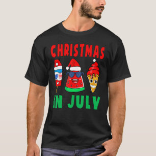 Camiseta Papais noeis Pop de gelo de melancia Sorvete Verão