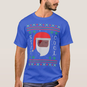 Camiseta Papais noeis Preto Fique Legal Melanin Star Natal