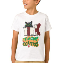 Papais noeis pretos Gato enredado em luzes de árvo