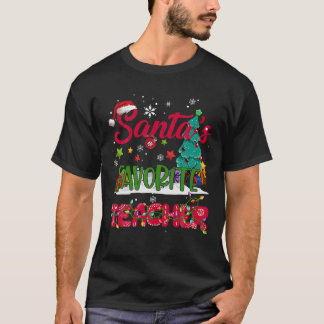 Camiseta Papais noeis: Professor favorito Santa Hat no Nata