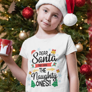Camiseta Papais noeis queridos e divertidos são os malvados