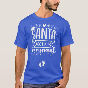 Camiseta Papais noeis Receberam-me Anunciação de Gravidez d