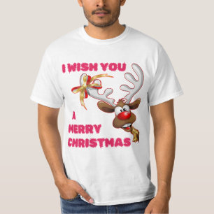 CAMISETA PAPAIS NOEIS REINDEER DESEJA UM NATAL FELIZ