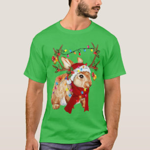 Camiseta Papais noeis Reindeer Rabit Xmas Papais noeis Luze